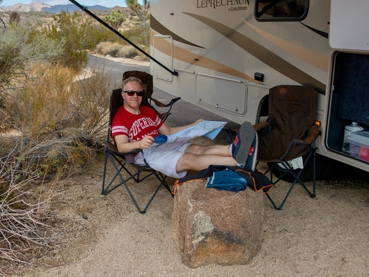 Dominik im Joshua-Tree-Nationalpark